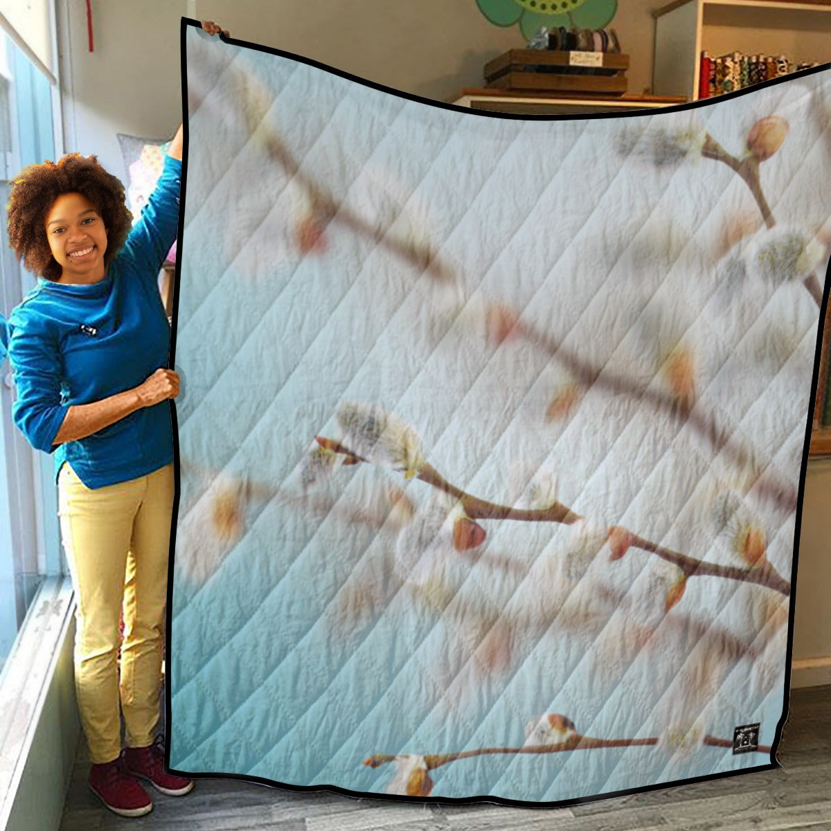 Edged Lightweight Breathable Quilt - Willow