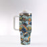 40oz Stainless Steel "Stanley" Tumbler With Handle - Wanderlust