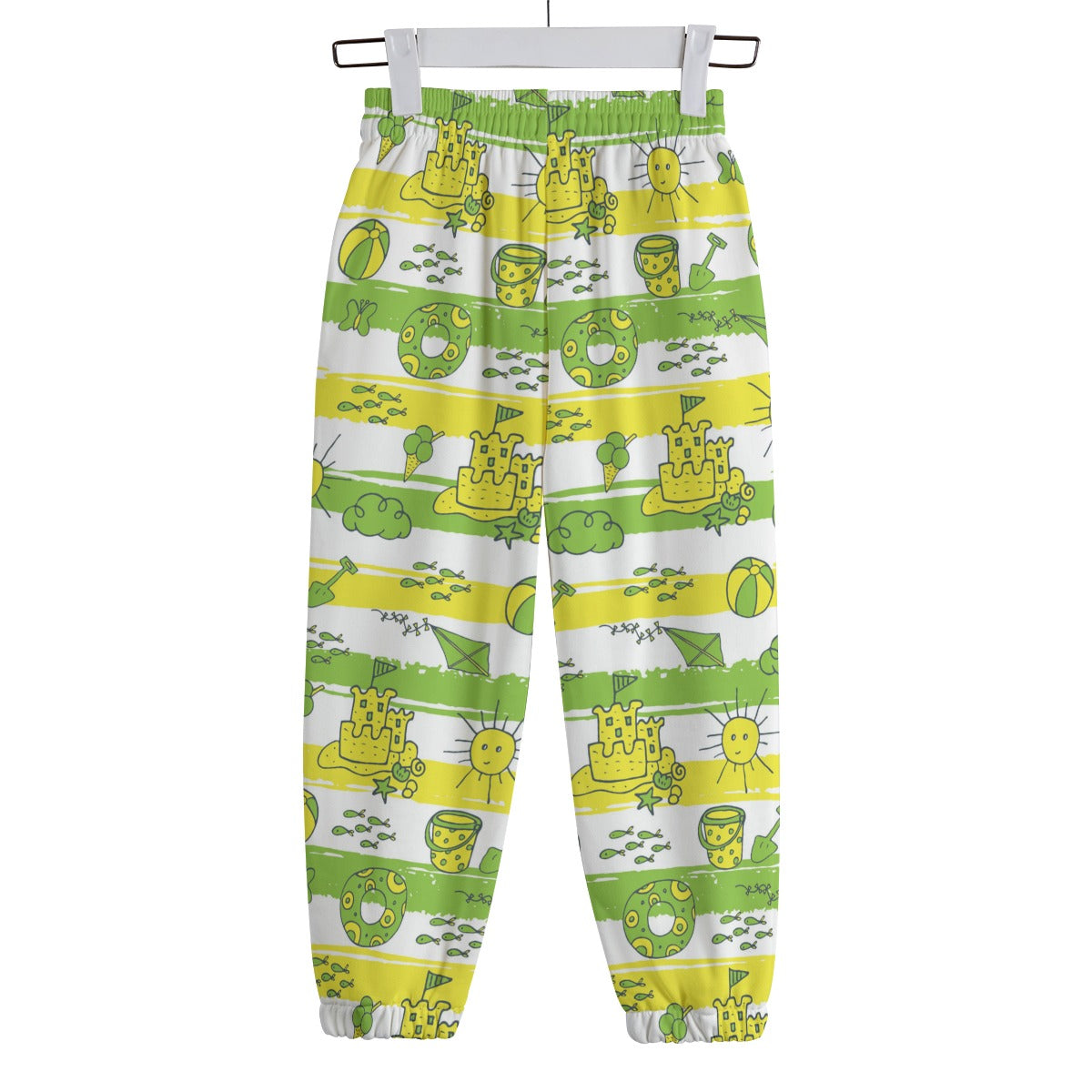 Kid's 310GSM Cotton Sweatpants - A Day at the Beach