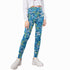 Kids' Printed Leggings - Lace Butterflies (Blue)