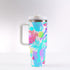 40oz Stainless Steel "Stanley" Tumbler With Handle - Miami Nights