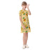 Kid's Short Sleeve T-Shirt Dress - Pineapple Love