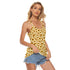 Women's Backless Halter Top - Sunflowers