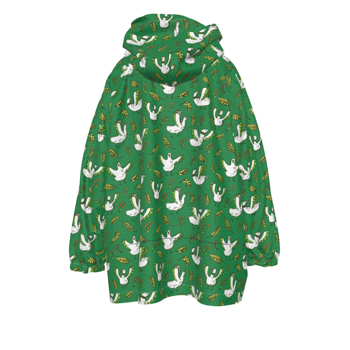 Kid's Sherpa Fleece Hoodie Blanket - The Goose is Loose!