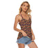 Women's Backless Halter Top - Safari