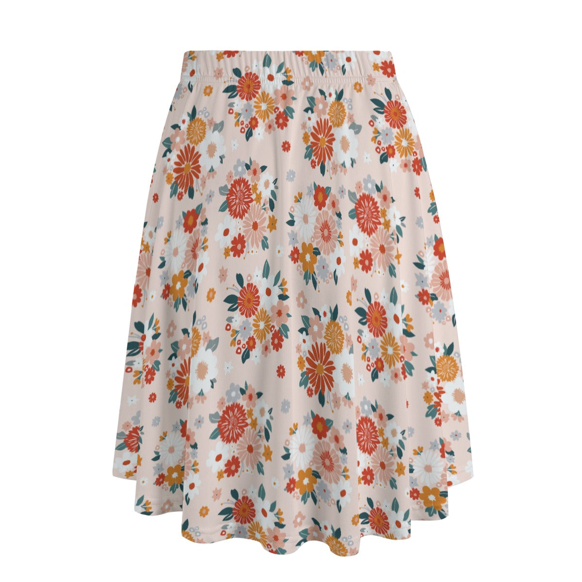 Printed Maxi Skirt with Pockets - Kiku