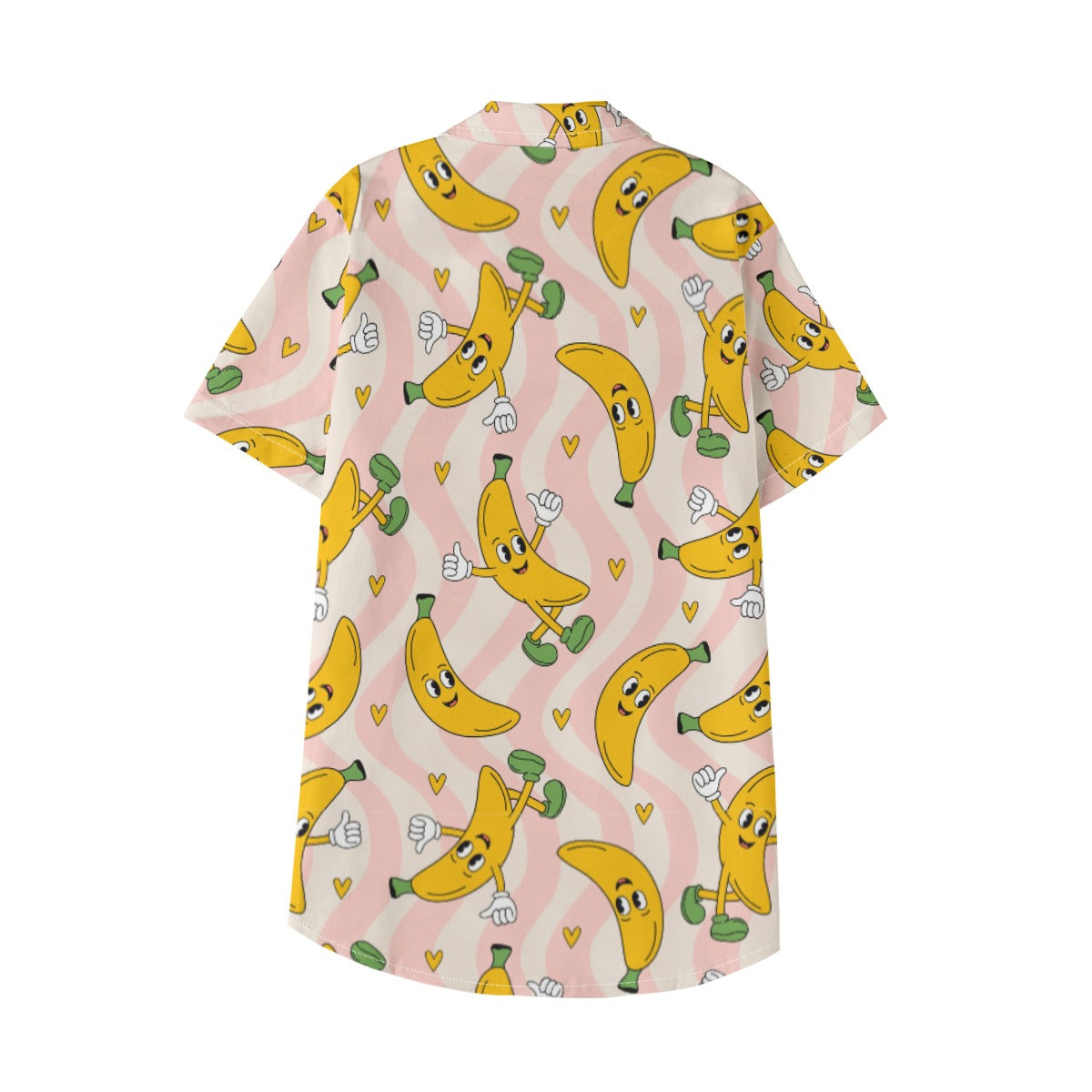 Kid's 115GSM Cotton Poplin Hawaiian Shirt - Banana Boogie