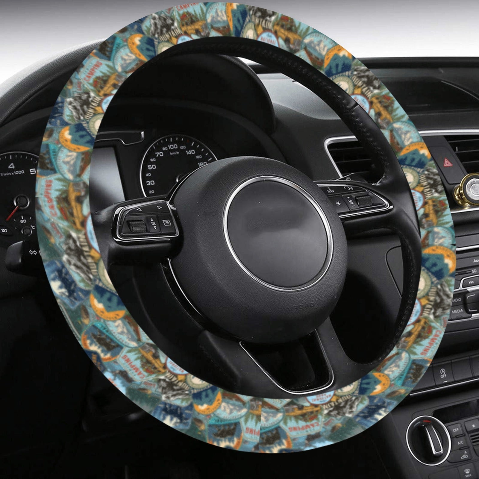 Steering Wheel Cover with Anti-Slip Insert - Wanderlust