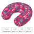 Travel Neck Pillow - Geometric Neon in Berry