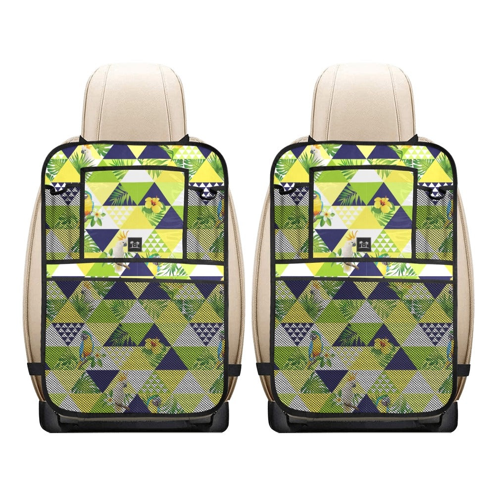 Car Seat Back Organizer (2-Pack) - Tropical Triangles