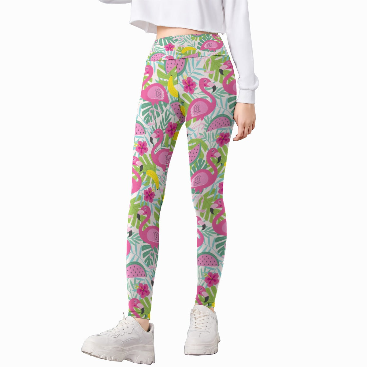 Kids' Printed Leggings - Flamingo Summer