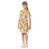 Kid's Short Sleeve T-Shirt Dress - Banana Boogie