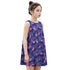 Kid's Sleeveless Cotton Swing Dress - Flamingo Frolic