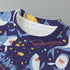 Kids 180GSM Cotton All-Over Print T-Shirt - Silly Sharks