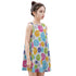 Kid's Sleeveless Cotton Swing Dress - Doodle Dots