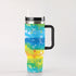 40oz Stainless Steel "Stanley" Tumbler With Handle - Frolic by the Seashore