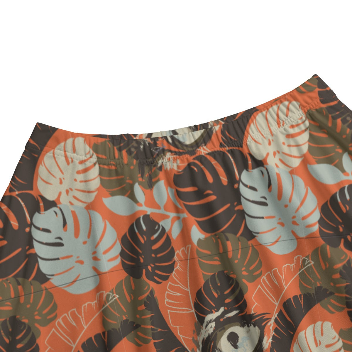 Printed Maxi Skirt with Pockets - Leopards Eye