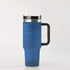 40oz Stainless Steel "Stanley" Tumbler With Handle - Blue Wave