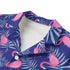 Kid's 115GSM Cotton Poplin Hawaiian Shirt - Flamingo Frolic