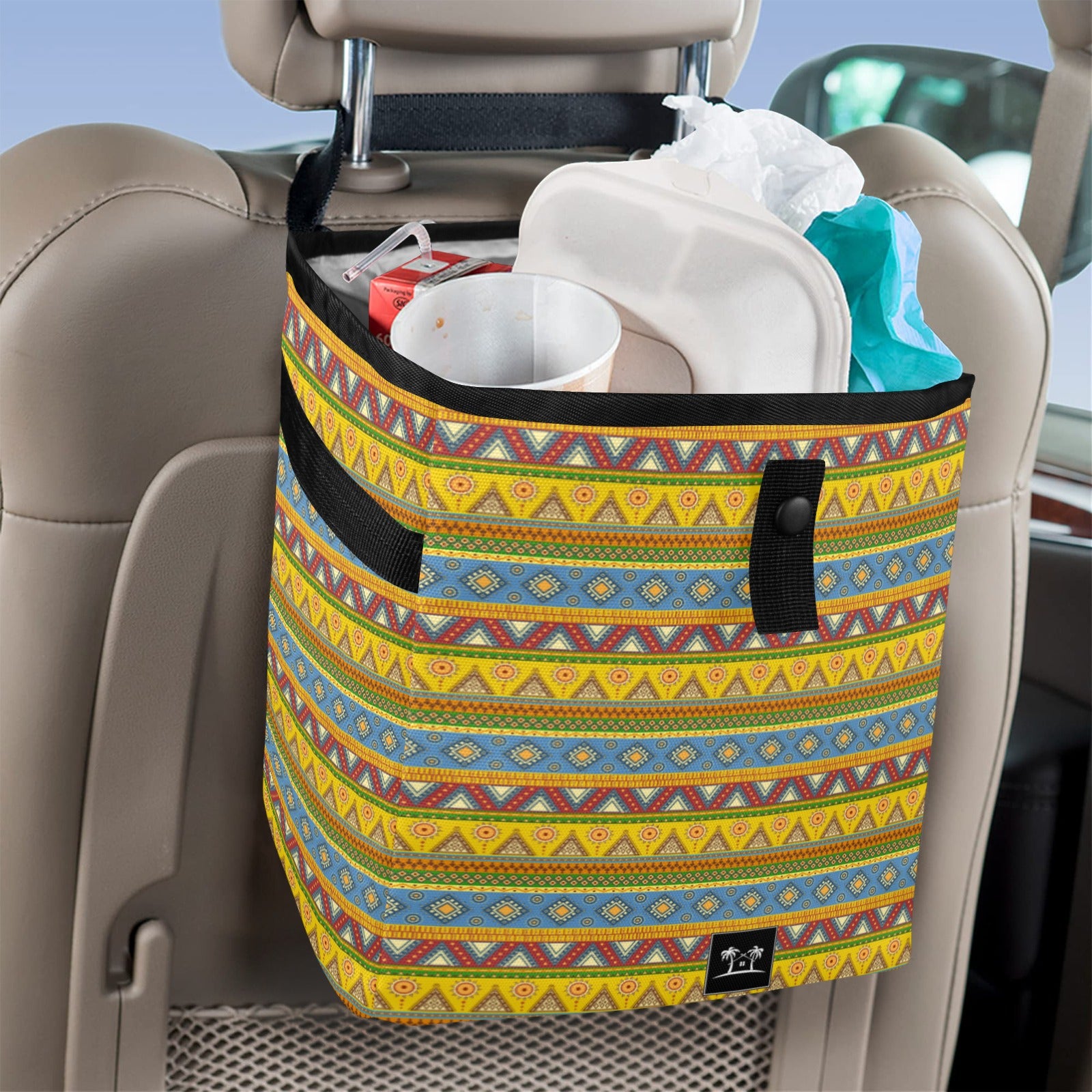 Car Trash Bag - Aztec Print