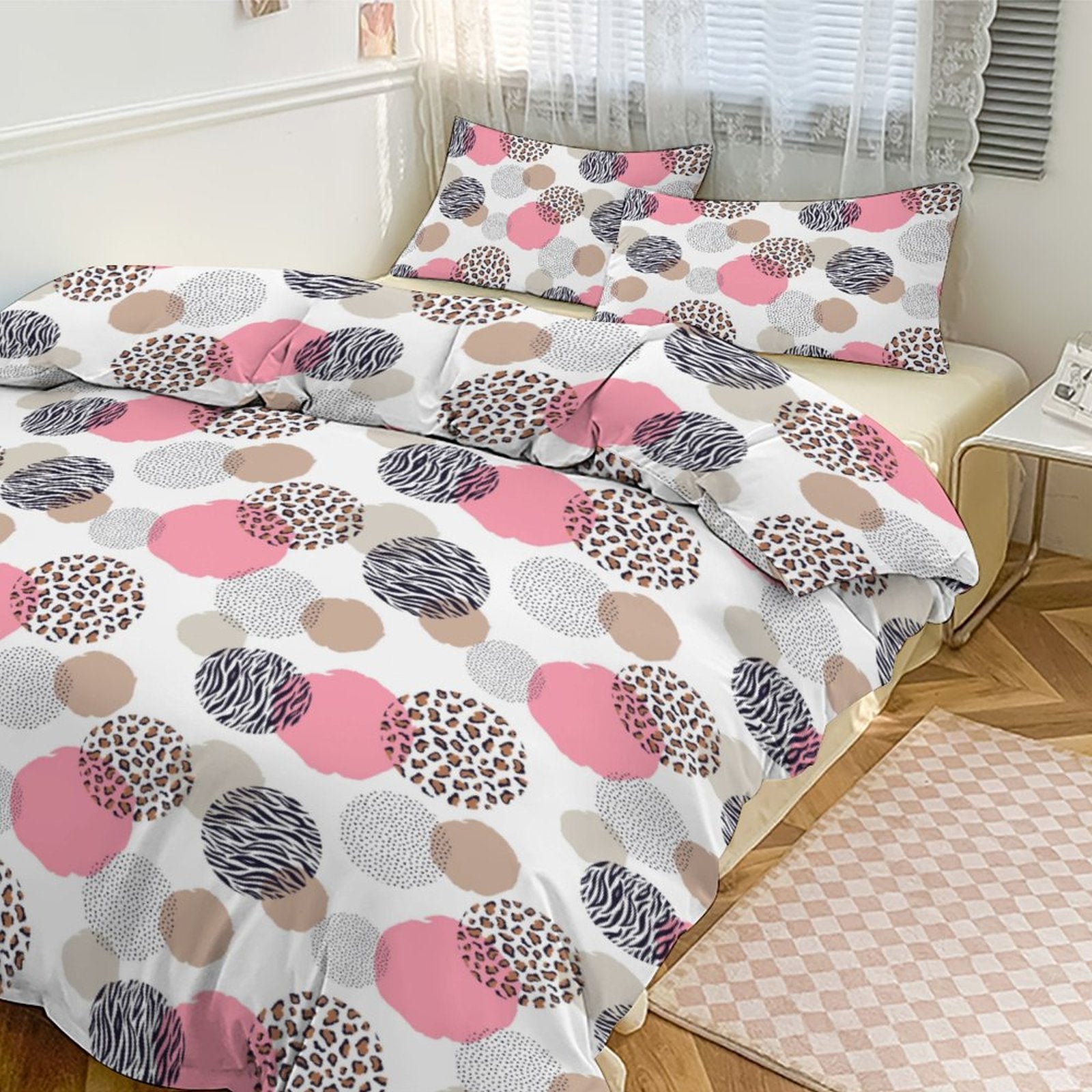 3-Piece Bedding Set - Safari Circles