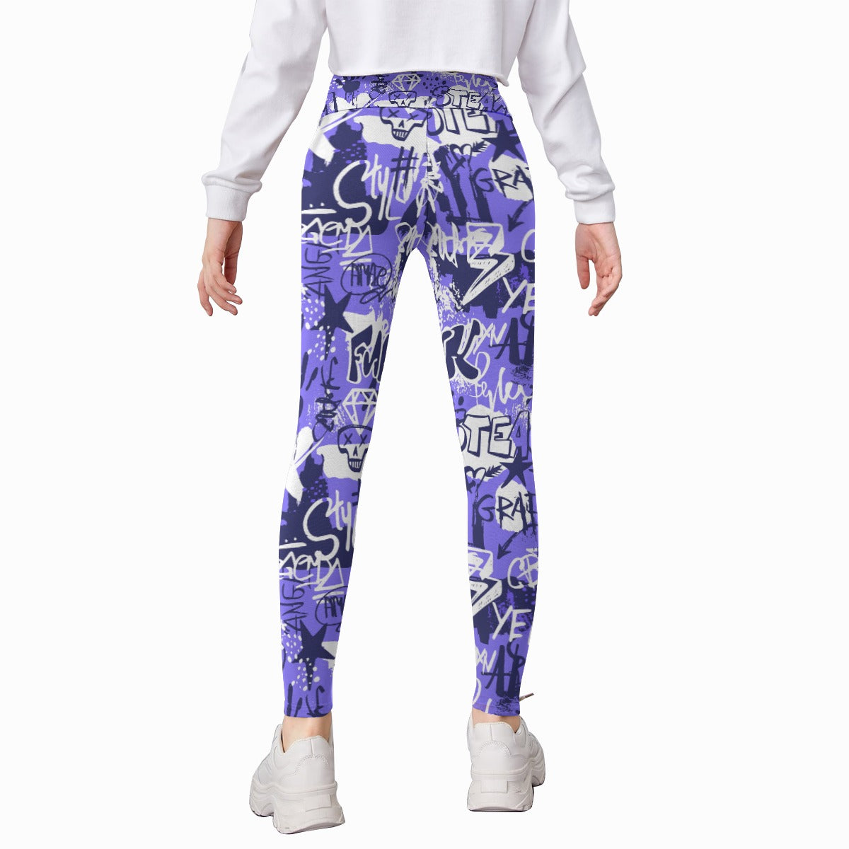 Kids' Printed Leggings - Urban Art