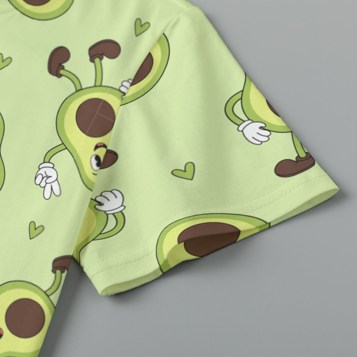 Kids 180GSM Cotton All-Over Print T-Shirt - Avocado Bop