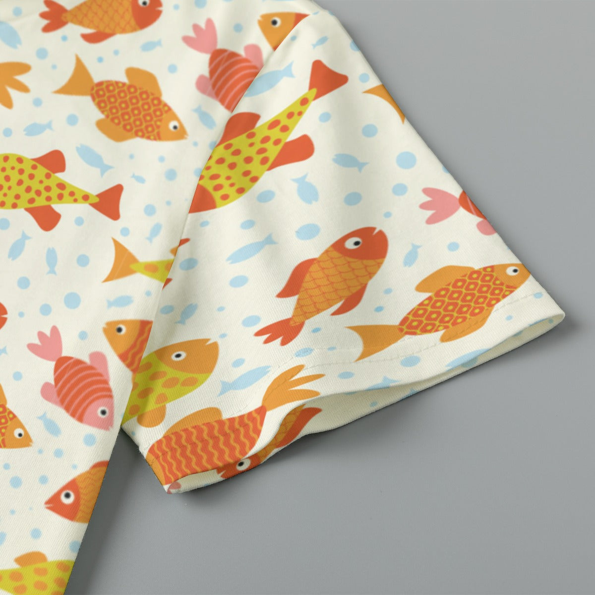 Kids 180GSM Cotton All-Over Print T-Shirt - Goldfish Galore