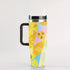 40oz Stainless Steel "Stanley" Tumbler With Handle - Lemonade