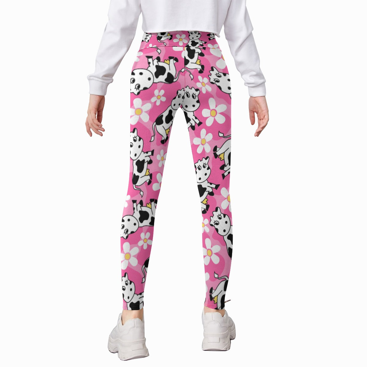 Kids' Printed Leggings - Moo Mania