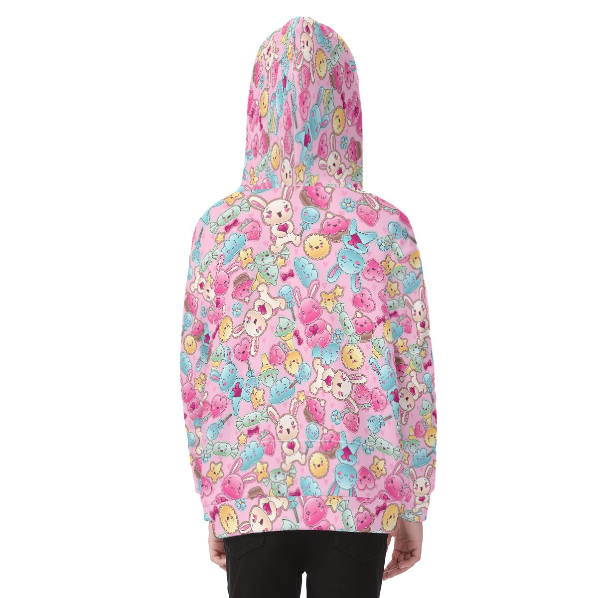 Kid's Heavy Fleece Zip Up Hoodie - Sweet Kawaii