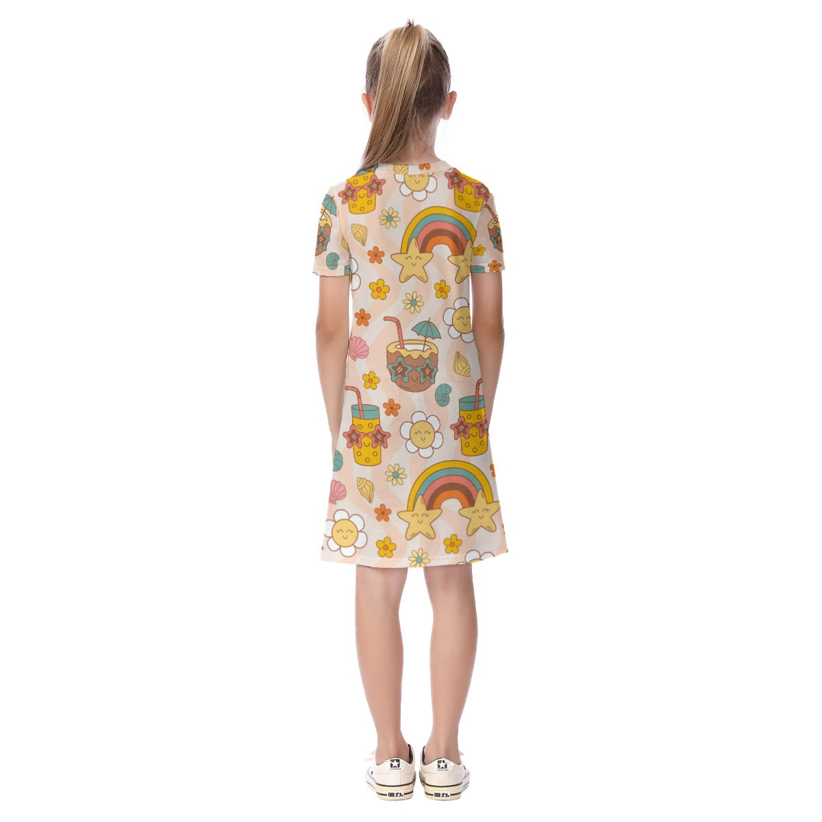 Kid's Short Sleeve T-Shirt Dress - Sunshine State of Mind