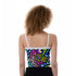 Printed Lace-Trim Cami Top - Neon Graffiti