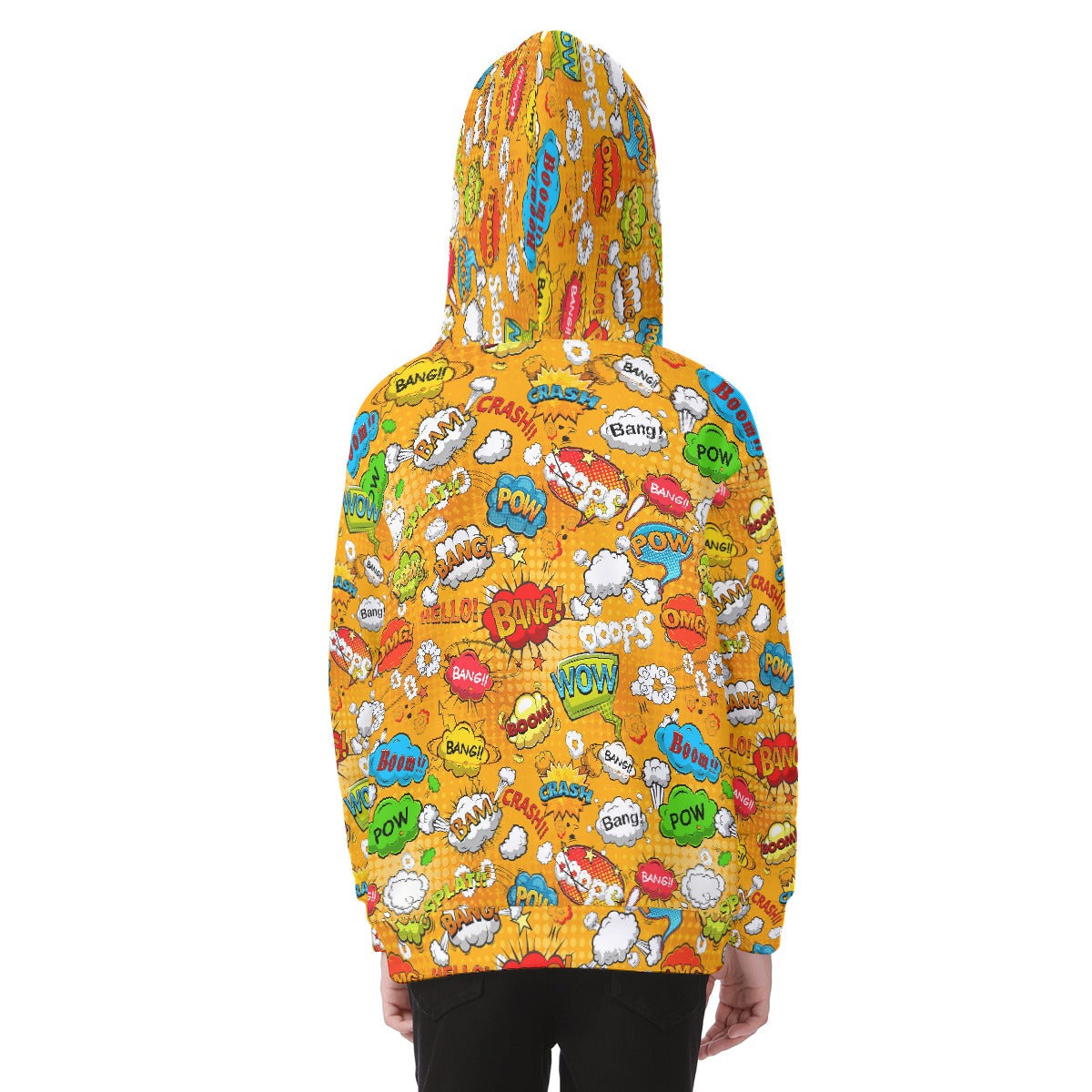 Kid's Heavy Fleece Zip Up Hoodie - Comic Book Chaos