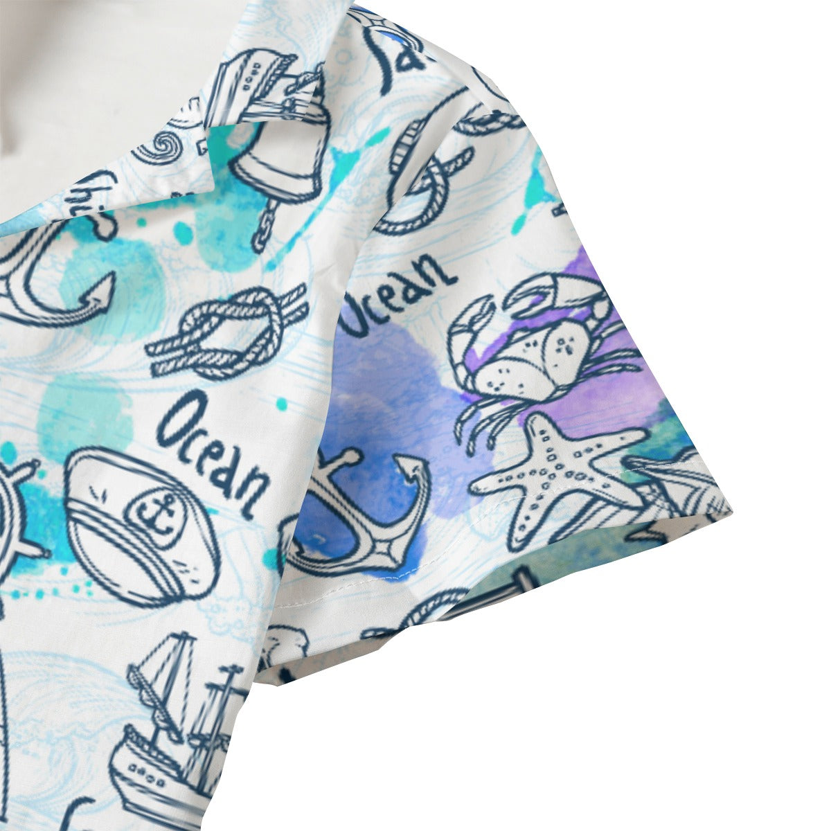 Kid's 115GSM Cotton Poplin Hawaiian Shirt - Ocean Adventure