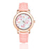 Women's Rose Gold Leather Strap Watch - Sakura Breeze