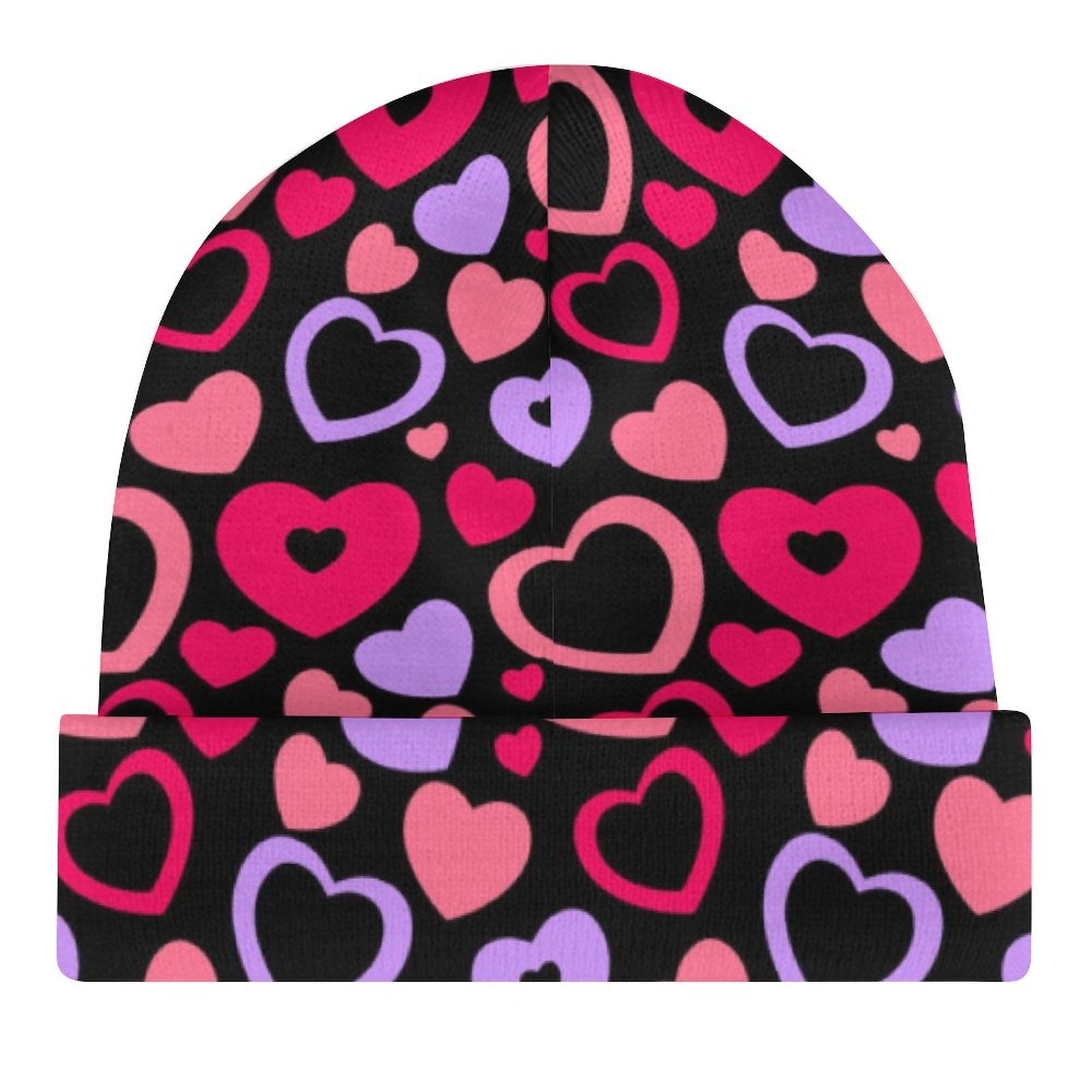 Kids' Knit Beanie - Hollow Hearts