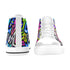 Kid's High Top Canvas Shoes - Neon Graffiti