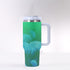 40oz Stainless Steel "Stanley" Tumbler With Handle - Jellyfish