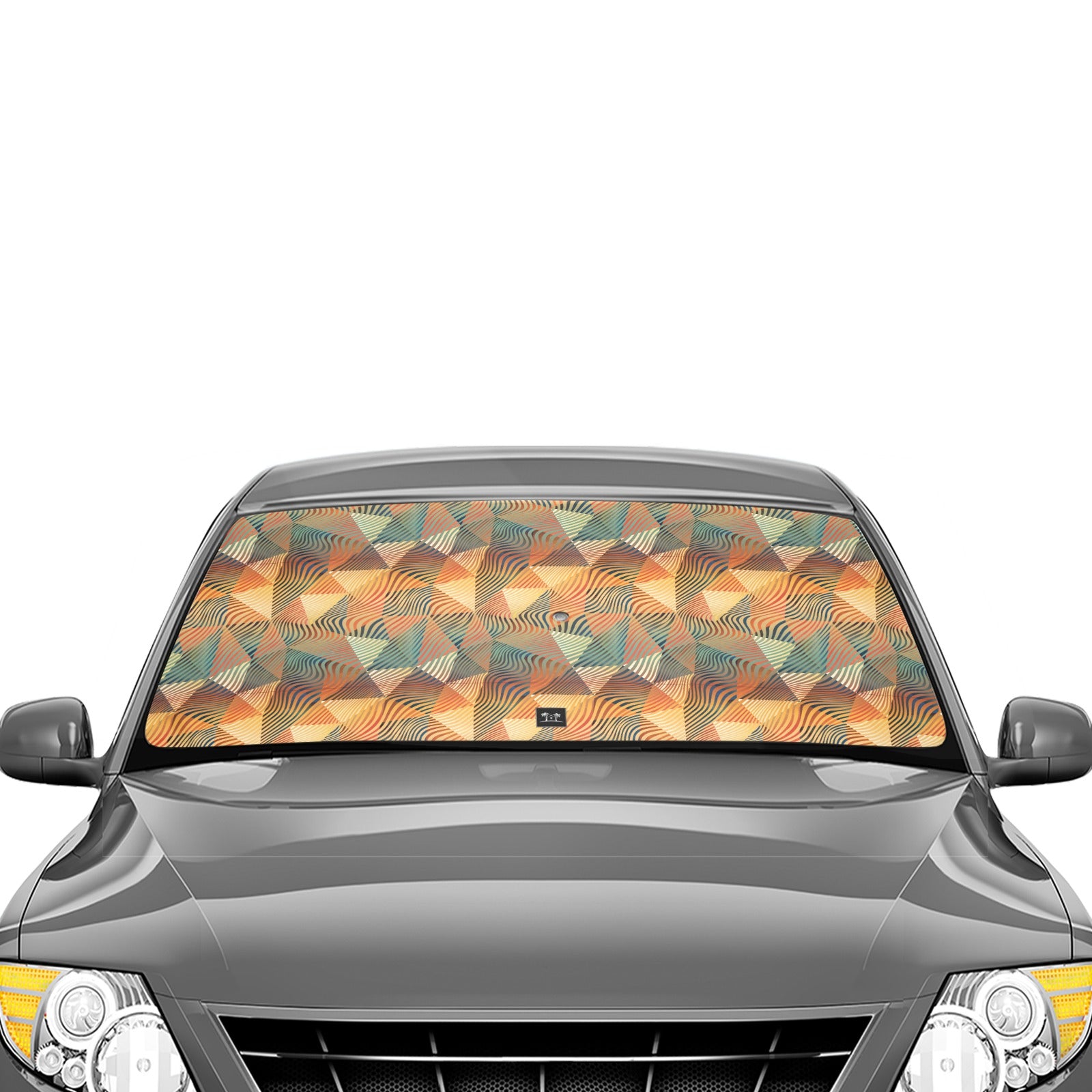 Car Umbrella Sun Shade - Geometric Waves