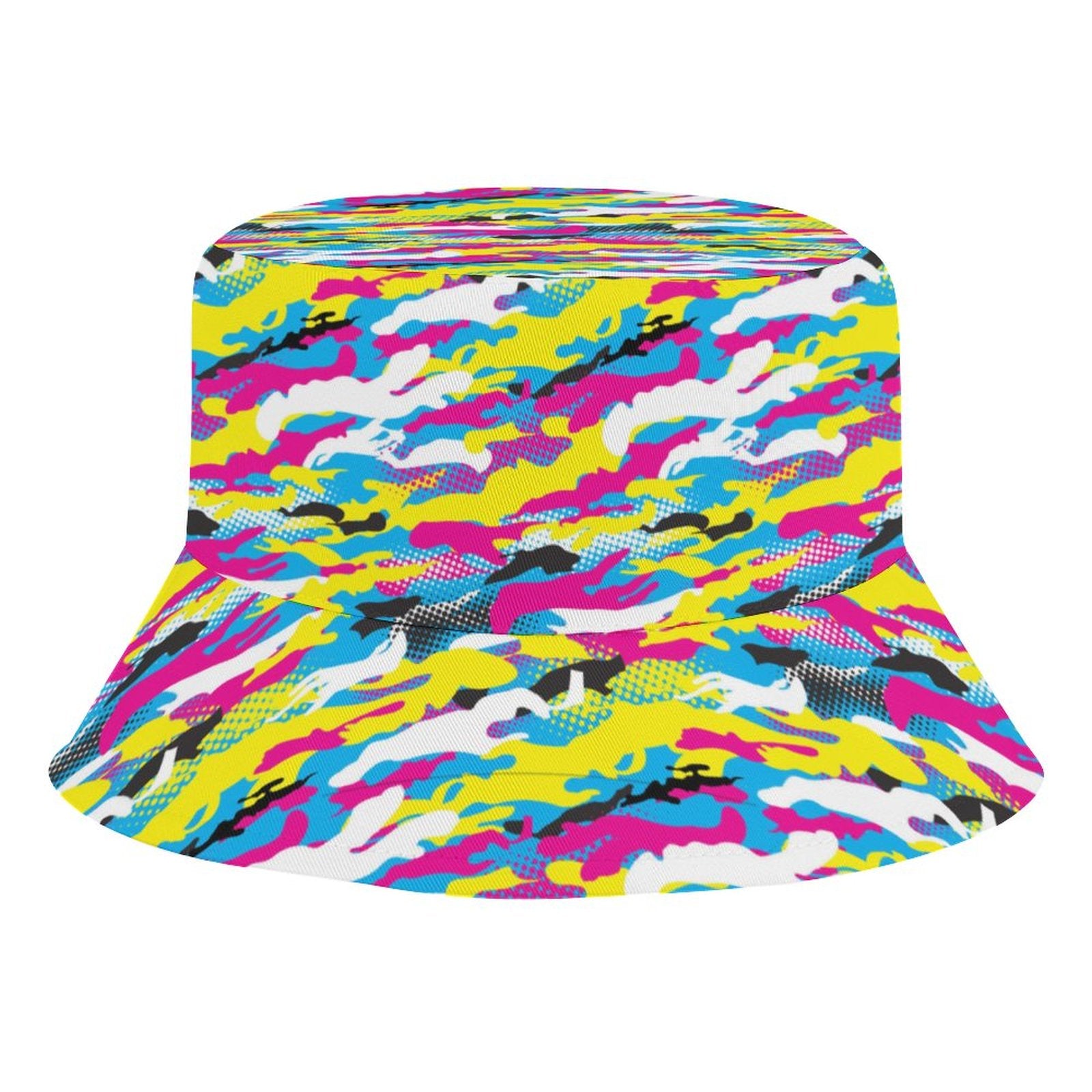 Kid's Bucket Hat - Neon Camo