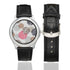 Women's Classic Leather Strap Watch - Safari Circles