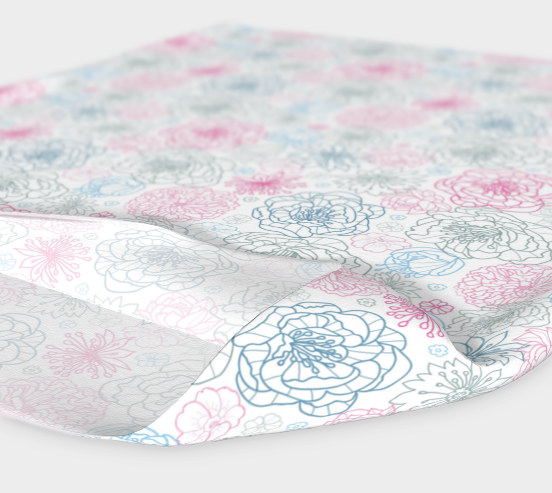 Bandeau en tissu enveloppant - Mélange floral