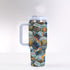 40oz Stainless Steel "Stanley" Tumbler With Handle - Wanderlust