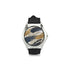 Women's Classic Leather Strap Watch -  Black & Gold