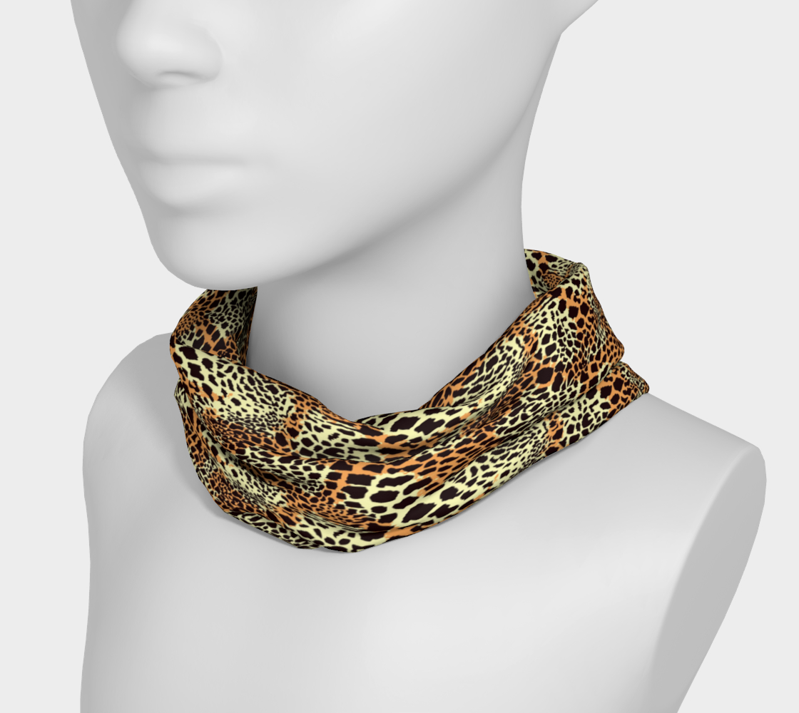 Diadema de tela envolvente - Estampado de leopardo