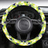 Steering Wheel Cover with Anti-Slip Insert - Tropical Triangles