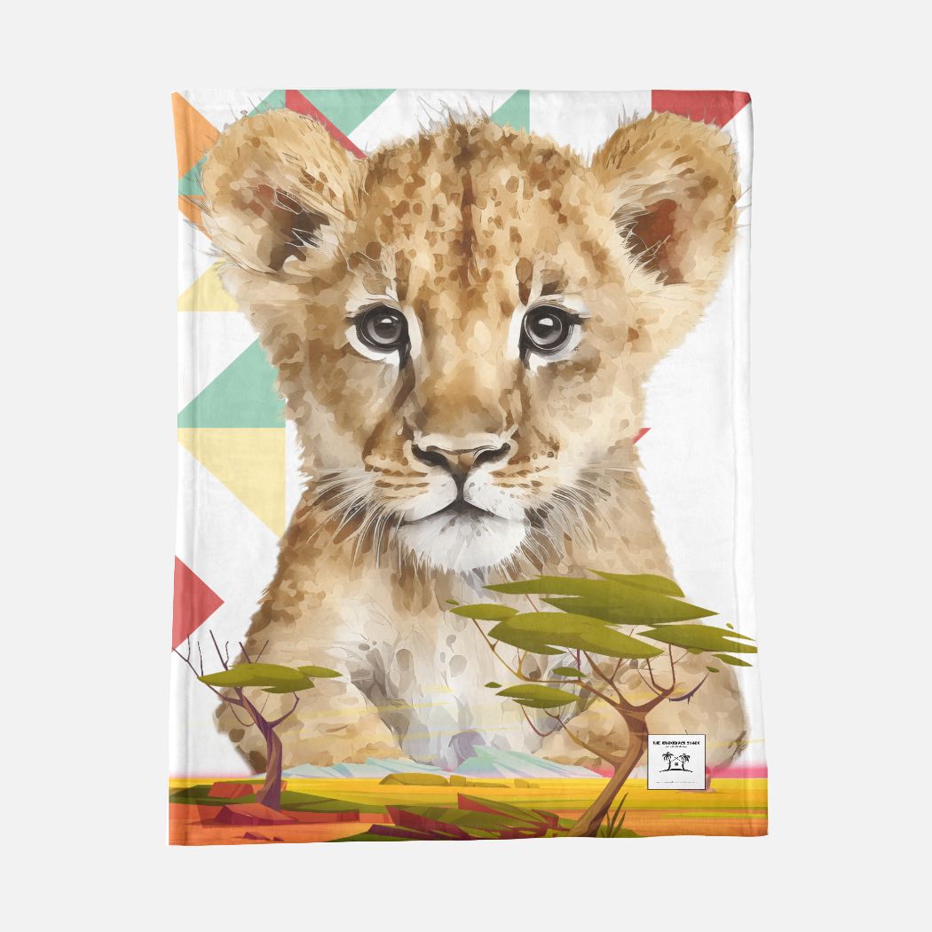 Couverture Minky - 30" x 40" - Petit Lion