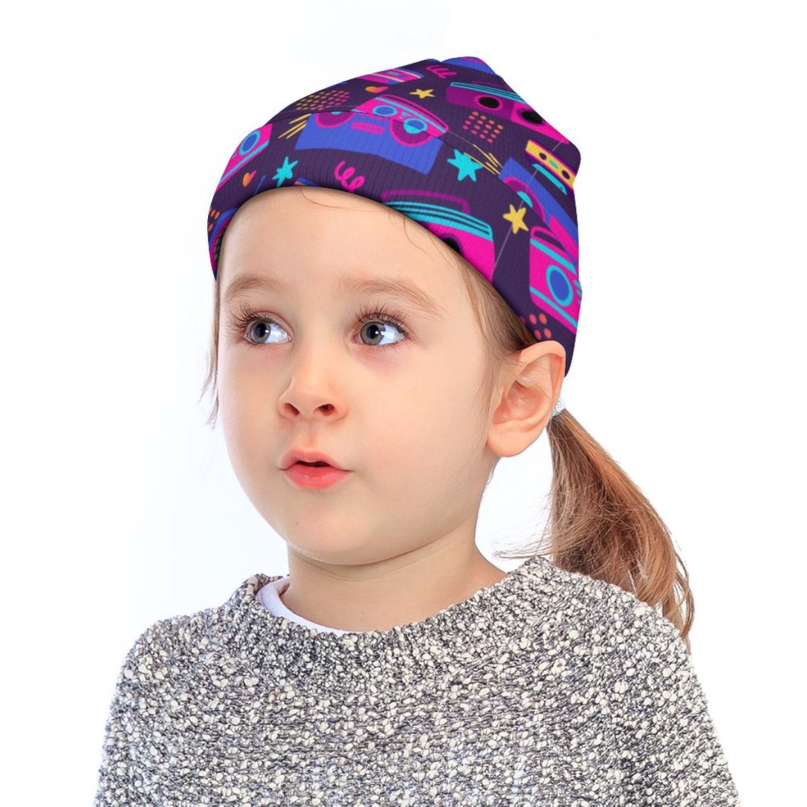 Kids' Knit Beanie - Boombox