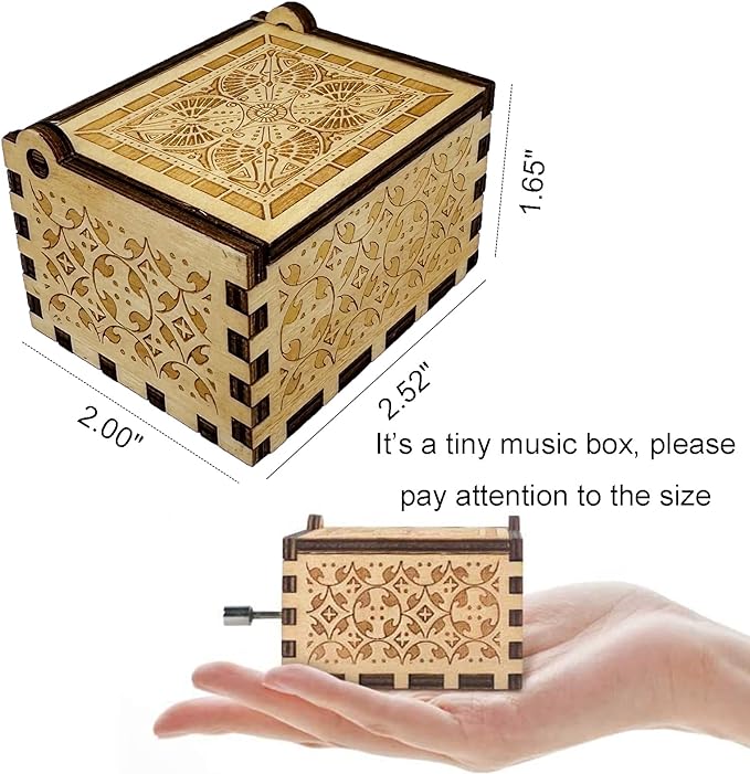 Engraved Wooden Music Box